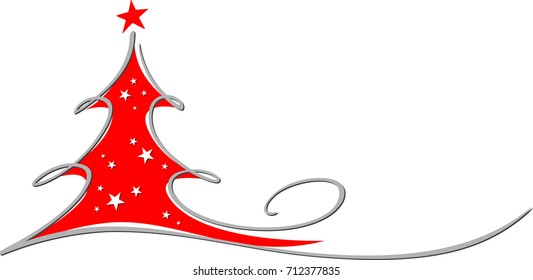 Christmas tree / Hand drawn