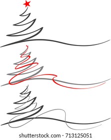 Christmas tree / Hand drawn