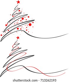 Christmas tree / Hand drawn