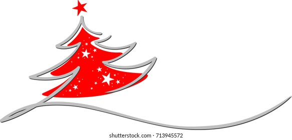 Christmas tree / Hand drawn