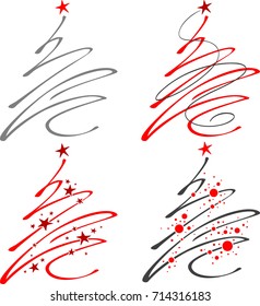 Christmas tree / Hand drawn