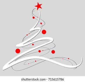 Christmas tree / Hand drawn