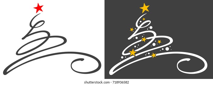 Christmas tree / Hand drawn