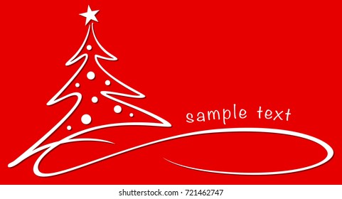 Christmas tree / Hand drawn