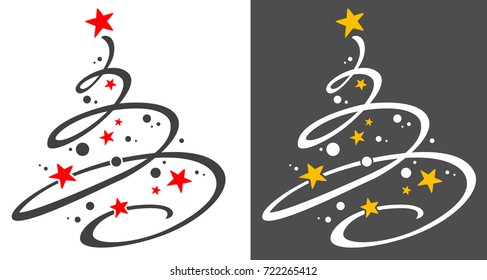 Christmas tree / Hand drawn