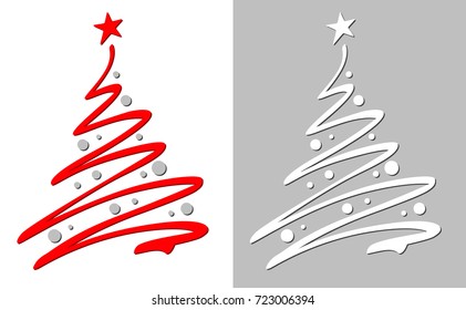 Christmas tree / Hand drawn