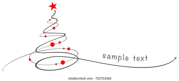 Christmas tree / Hand drawn