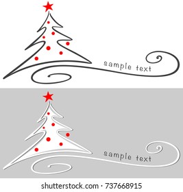 Christmas tree / Hand drawn