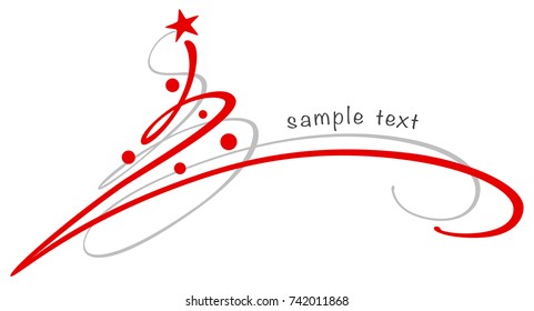 Christmas tree / Hand drawn