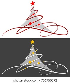 Christmas tree / Hand drawn