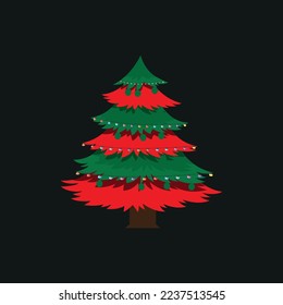  Christmas Tree, Happy Christmas Day Gift, Christmas t-shirt design,poster, print, postcard and other uses