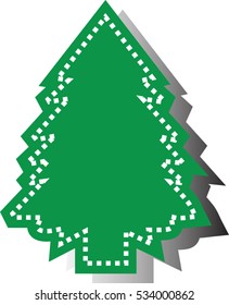 Christmas tree happy holidays vector illustration background