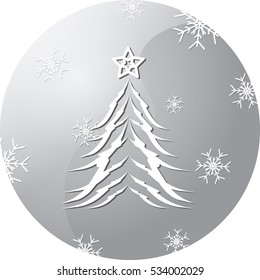 Christmas tree happy holidays vector illustration background 