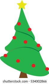 Christmas tree happy holidays vector illustration background