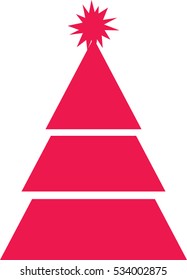 Christmas tree happy holidays vector illustration background