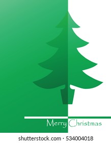 Christmas tree happy holidays vector illustration background 