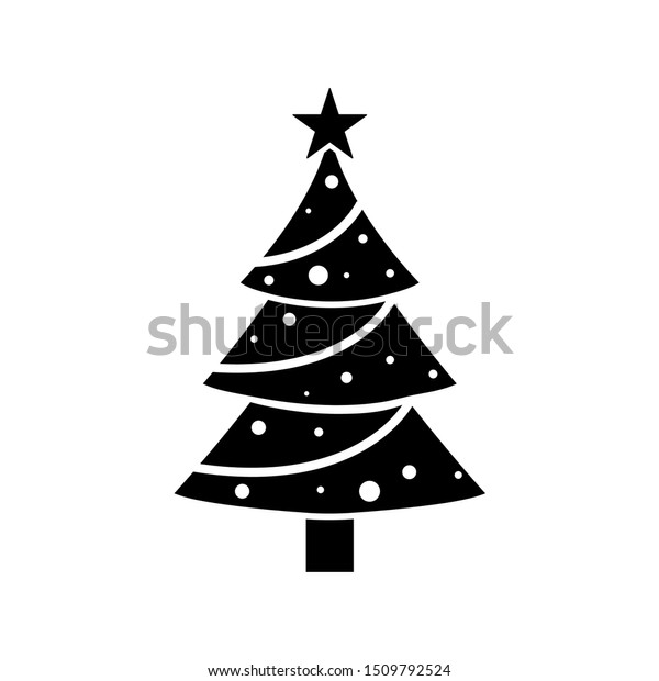 vector de stock libre de regalias sobre icono de navidad en arbol logotipo1509792524 https www shutterstock com es image vector christmas tree holiday icon logo isolated 1509792524