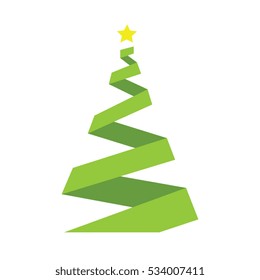 Christmas tree holiday illustration vector