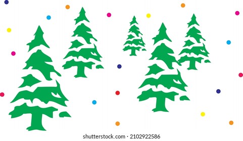 Christmas Tree Holiday Party Concept Background Vector Isolated