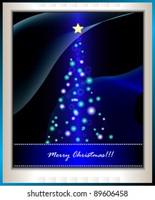 Christmas tree holiday Vector illustration