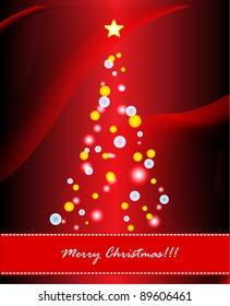 Christmas tree holiday Vector illustration