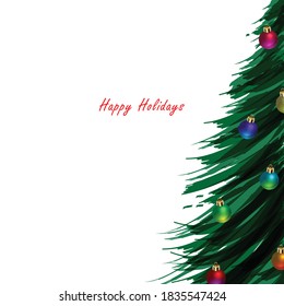 Árbol de Navidad para vacaciones fondo moderno. Concepto de diseño creativo minimalista.