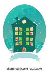Christmas tree house