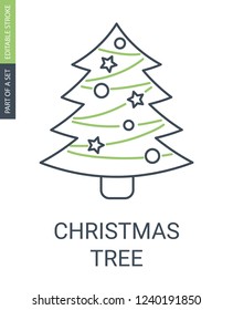 Christmas tree icon