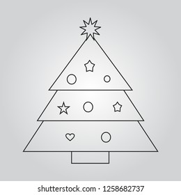 Christmas tree icon