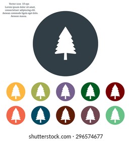 Christmas tree icon 