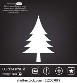 Christmas tree icon 