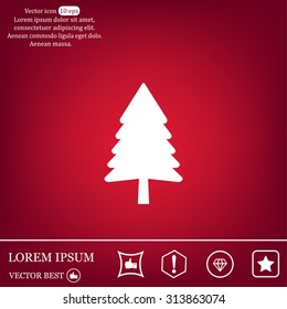Christmas tree icon 