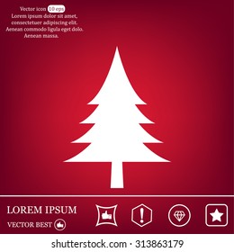 Christmas tree icon 