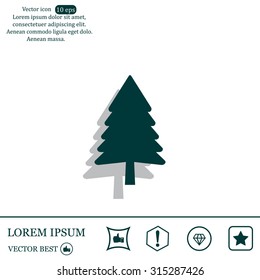 Christmas tree icon 