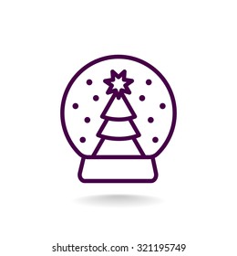 Christmas tree icon