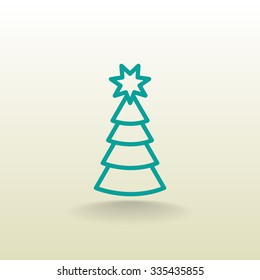 Christmas tree icon