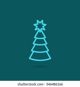 Christmas tree icon