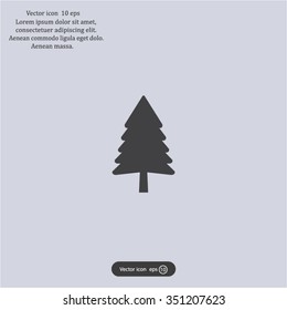 Christmas tree icon 