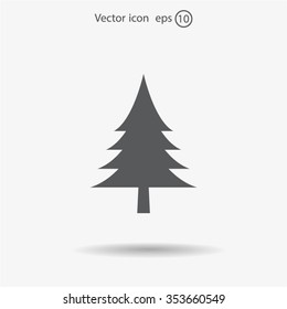 Christmas tree icon 