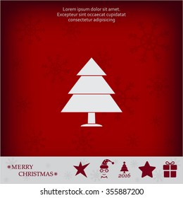 Christmas tree icon