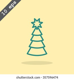 Christmas tree icon