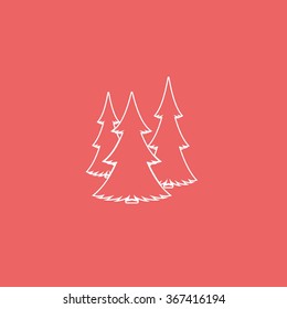 Christmas tree icon.