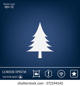 Christmas tree icon 
