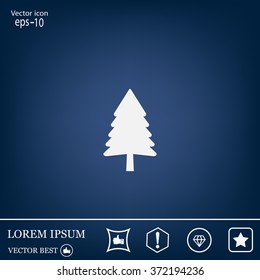 Christmas tree icon 