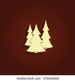 Christmas tree icon.