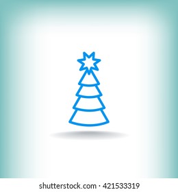 Christmas tree icon
