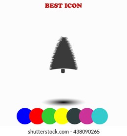 Christmas tree icon. 