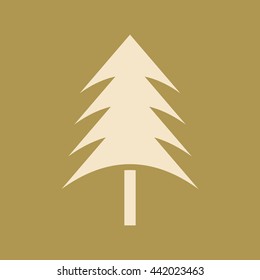 Christmas Tree Icon. 