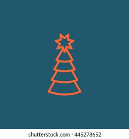 Christmas tree icon