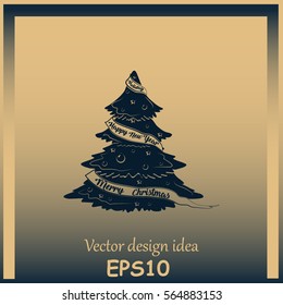 Christmas tree icon